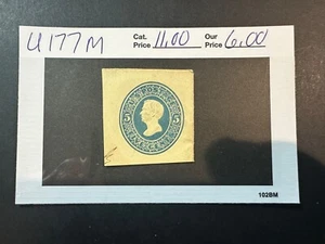 US Scott # U 177 CUT SQUARE 2024 Scott Catalogue Value $ 11.00 - Picture 1 of 3