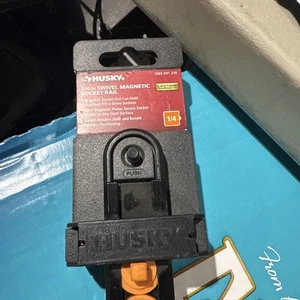 Husky 1/4 in. Drive Swivel Magnetic Socket Rail H4DSWIVMGRAILC - Picture 1 of 6