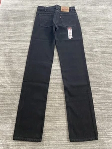 VINTAGE Levis 505 Jeans Herren 30x36 Schwarz Regular Fit Straight Leg Made USA 90s - Bild 1 von 13