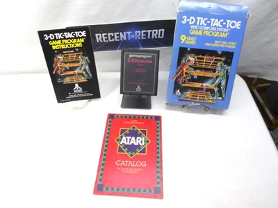 3-D Tic-Tac-Toe (Atari 2600, 1980) Complete with manual and catalog - Image 1 of 4
