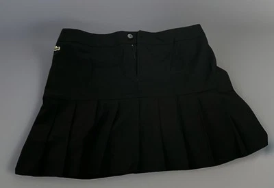 Falda Tenis LACOSTE Mujer Negra Talla 38 Acampanada Plisada Mezcla Lana  Foto 1 de 4