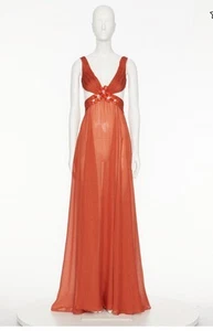 Valentino Orange Gown DRESS- With Tags- RRP$19,000 AUD - Picture 1 of 4