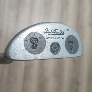 Putter de mazo Ted Smith Upper Darby PA # 7 32,25 pulgadas eje de madera sin agarre usado - Imagen 1 de 8