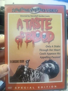 A Taste of Blood (DVD, 1967) Something Weird Video, Cult Horror, Herschell Lewis - Picture 1 of 2