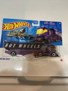 Hot Wheels Super Rigs Big Rig Heat Purple super Semi Truck Team Hot Wheels - Picture 1 of 7