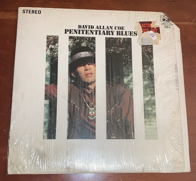David Allan Coe Penitentiary Blues 1969 1st Press Outlaw Country Voodoo Blues - Image 1 of 3