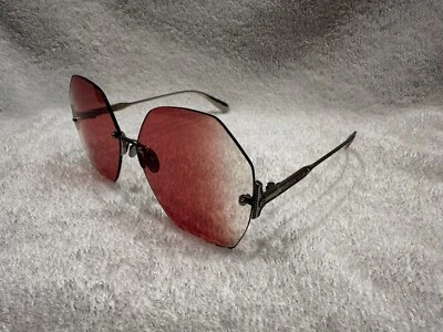 GAFAS DE SOL ALEXANDER MCQUEEN AM0178S 002 SIN MONTURA PLATEADAS GEOMÉTRICAS PARA MUJER Foto 1 de 4