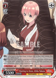 Wanting to Atone, Ichika Nakano (5HY/W90-E072 C) [Blanco por excelencia negro - Imagen 1 de 1