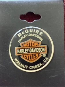 ~New~McGuire Walnut Creek, CA Harley Davidson Motorcycles Lapel pin, - Picture 1 of 2