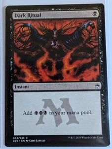 MTG; Schwarzer Ritus; Dark Ritual; EN; NM; Masters 25; Common - Bild 1 von 1