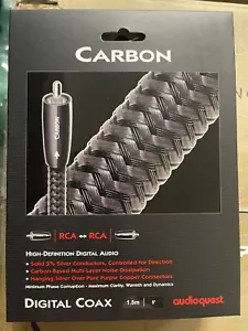 AudioQuest Carbon Koax 1,5 m Digital Audio Kabel - Bild 1 von 1