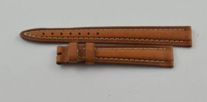 CRACCIALE CHRONOSWISS PELLE 14MM PER FIBBIA AD ARDIGLIONE VINTAGE NUOVO - Foto 1 di 2
