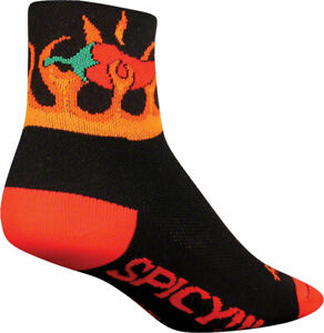 SockGuy Classic Spicy Sock: Black LG/XL