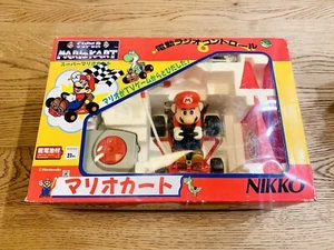 Vintage Toy Mario Kart Nikko Mario RC With Box From Japan Very Rare - Picture 1 of 12