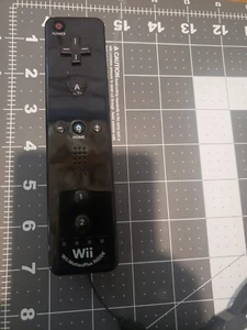Nintendo Wii Remote Controller Plus Black with MotionPlus Inside - Picture 1 of 2