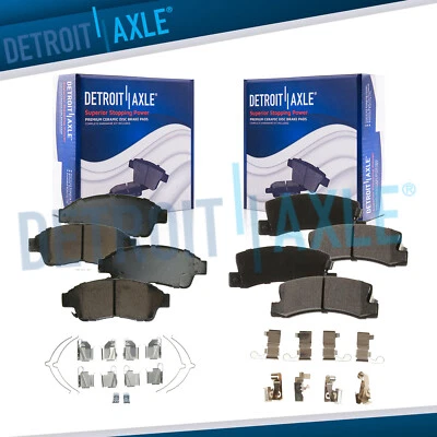 Pastillas de freno delanteras y traseras de cerámica con hardware para Toyota Camry 1992-1998 1999 Foto 1 de 4