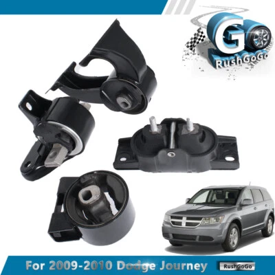 Set of 4 Engine Motor & Trans Mount For 2009-2010 Dodge Journey 2.4L 3.5L FWD - Image 1 of 4