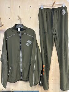 New Balance Marines Olive Green Activewear Sports Track Suit Size X-Large Long