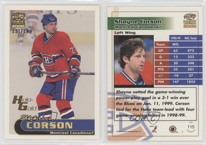 1999-00 Pacific Paramount Holo-Gold /199 Shayne Corson #115