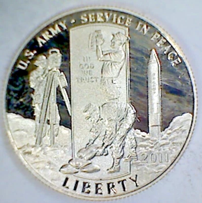 2011 S US Army Silver Half Dollar Commemorative Proof - Image 1 of 2