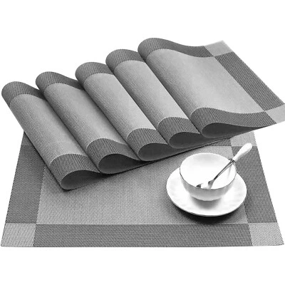 12er Set PVC Tischset Platzset Untersetzer Abwaschbar Platzdeckchen Platzdecke - Bild 1 von 4