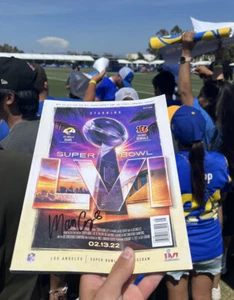 Matt Gay Signed Official Super Bowl LVI Program Los Angeles Rams Champions - Picture 1 of 3