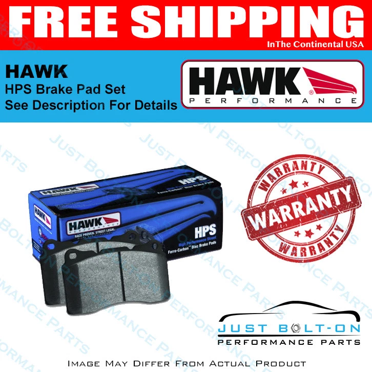 HAWK HPS Brake Pad Sets Performance Vehicle Fitment See Description HB111F.610 - Изображение 1 из 1
