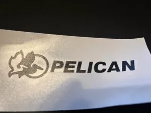 Calcomanía de vinilo Pelican Products NEGRO 4,5"X1" - Imagen 1 de 1