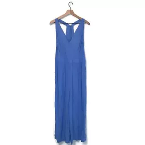 Tuta donna American Eagle blu viscosa senza maniche tuffo nuova con etichette taglia XL 14 16 - Foto 1 di 6