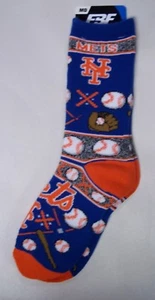 New York Mets Socks Medium Size 5 to 10 Super Fan - Picture 1 of 1