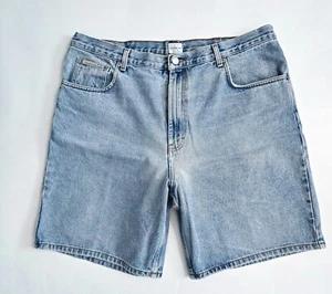 Vintage 90s Calvin Klein Jean Shorts Mens Size 38 Easy Fit Double Stone Wash - Picture 1 of 8