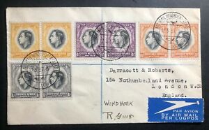 1937 Windhoek South West Africa SWA First Day Cover Coronation King George VI