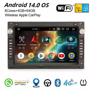 Android 14 Navi Autoradio für VW Passat Golf 4 Bora T4 T5 Polo Jetta Skoda SEAT - Bild 1 von 24