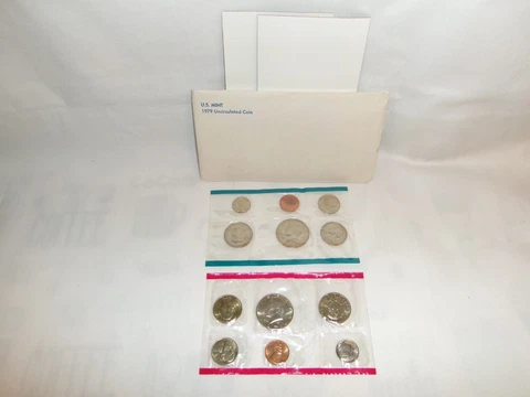 1979 US coin proof set, D and P mints, OGP, Susan B. Anthony Cover