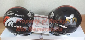 Denver Broncos SHANE RAY Signed SB 50 Champs Mini Helmet w/ "SB 50 CHAMPS" Insc. - Picture 1 of 2