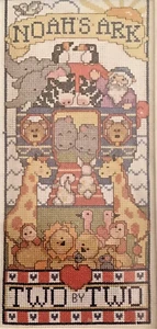 Noah's Ark Two by Two Design Works Crafts #9459 Cross Stitch Kit with Frame NEW - Picture 1 of 3