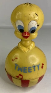 Vintage 1976 Warner Bros Looney Tunes Tweety Vogel Wackel Rassel 5" Spielzeug - Bild 1 von 7