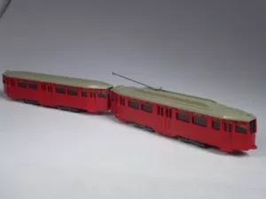 (YG-14) Wiking Straßenbahn Zug rot - Bild 1 von 1