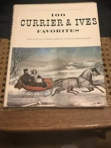 100 CURRIER & IVES FAVORITES FROM MUSEUM OF CITY OF NEW YORK - Hardcover - Foto 1 di 11
