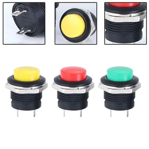 12V 16mm Démarreur Interrupteur Bateau Corne Actuellement Bouton Pour Auto Piste - Photo 1 sur 11
