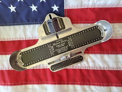 复古 The Brannock Device 男式鞋码脚测量美国制造 — 第 1/4 张图片
