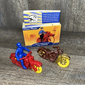 Vintage Dimestore Dreams No. 20300 2 MOTORCYCLE & 1 RIDER 1:24 Plastic - Picture 1 of 5