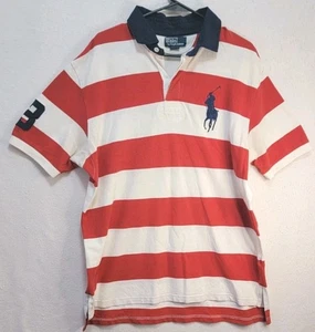 Polo Ralph Lauren Big Pony Manga Corta Rojo Blanco Azul XL - Imagen 1 de 6