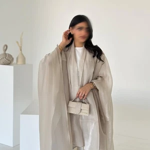 Women Hijab Muslim Kimono Open Kaftan Abaya Dubai Cardigan Long Dress Moroccan - Picture 1 of 27