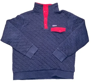 Men’s Patagonia Quilted Quarter Snap Pullover Size Large. Organic Cotton! - Picture 1 of 5
