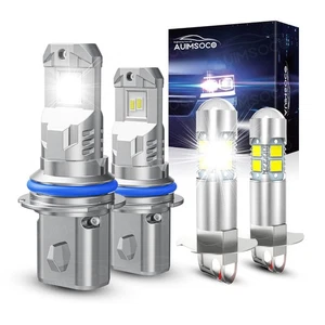 For Plymouth Acclaim 1990-1991 9004 LED Headlight High-Low Beam Fog Light Bulb - Picture 1 of 16