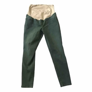 Pantalones de mezclilla ajustados cruzados verdes para mujer Ingrid & Isabel de maternidad talla 10 - Imagen 1 de 6