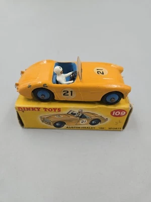 Vintage 1950s Dinky Toys #109 Austin Healey With Original Box Made In England - Image 1 of 4