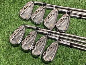 Taylormade r7 XR Iron Set 5-9+Pw+Aw+Sw M.A.S.2 7 XR PLUS Flex-S 8pcs RH Used - Picture 1 of 5