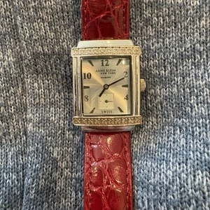 Anne Klein New York Diamond Swiss Classic Style Crystal Accent Dress Watch - Picture 1 of 15